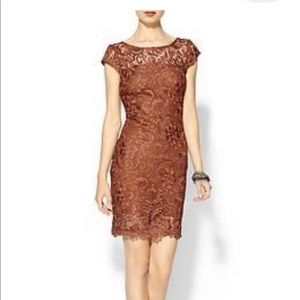 Like and Dot Short sleeve dress- copper color
